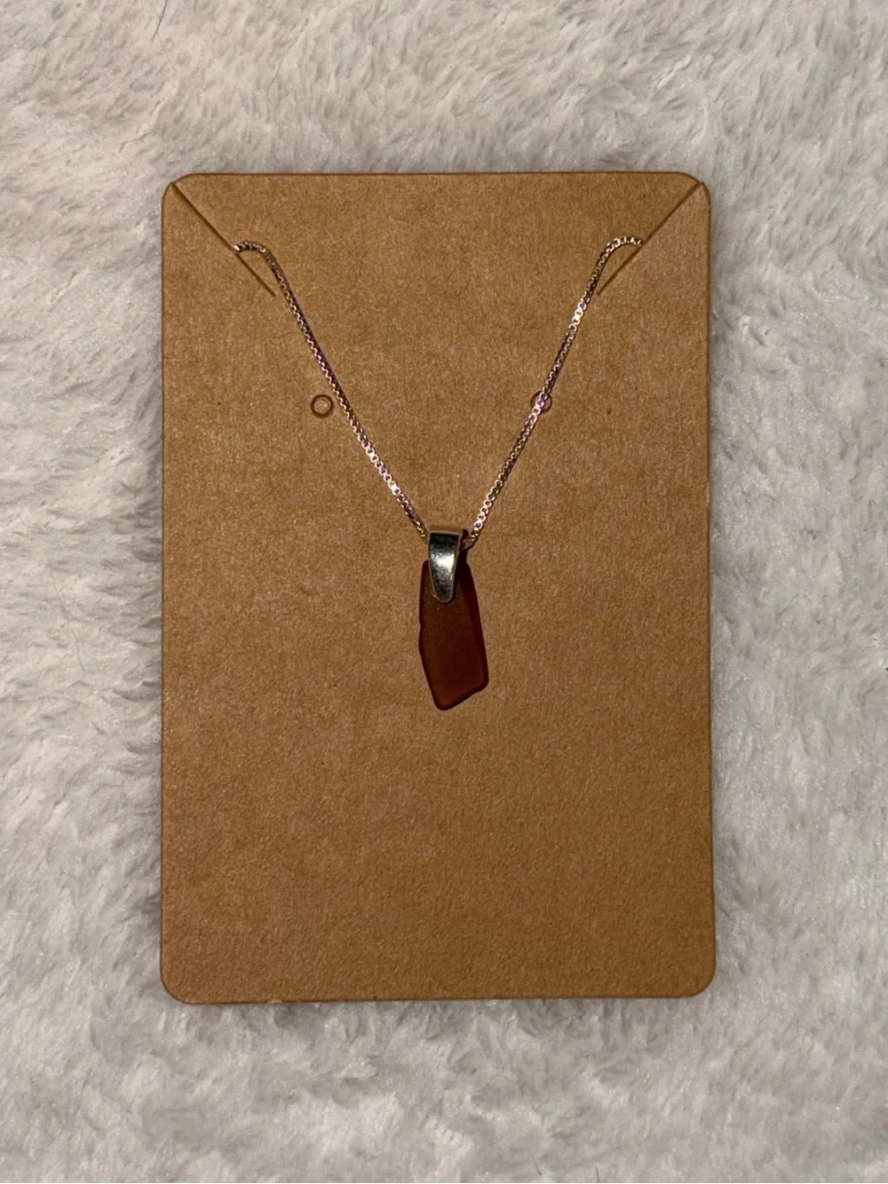 Handmade Rhode Island sea glass necklace 🌊